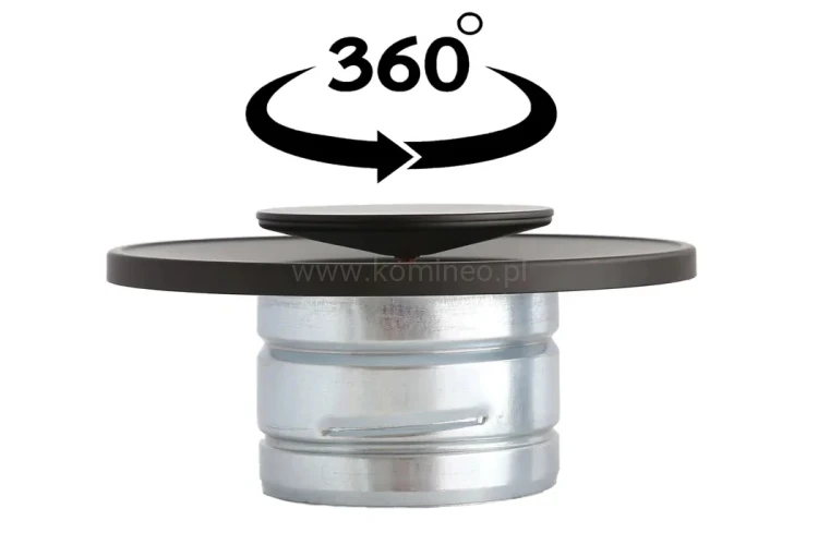 Anemostat okrągły DARCO VENTLAB ASV-ML.CZ czarny nawiewno-wywiewny