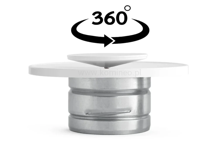 Anemostat okrągły DARCO VENTLAB ASV-ML-B biały nawiewno-wywiewny