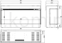 Kominek elektryczny trójstronny AFLAMO SUPERB 3D 120 schemat