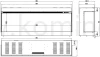Kominek elektryczny trójstronny AFLAMO SUPERB 3D 160 schemat