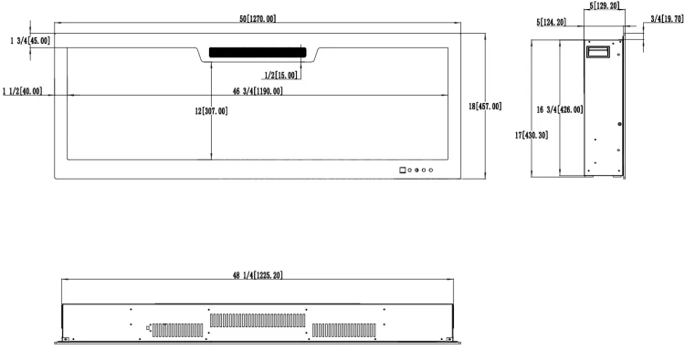 Kominek elektryczny AFLAMO ELITE 128 schemat