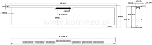 Kominek elektryczny AFLAMO ELITE 213 schemat