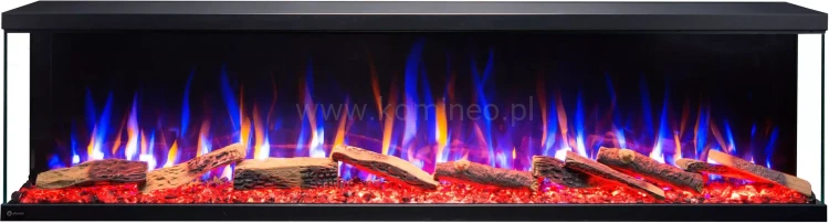 Kominek elektryczny trójstronny AFLAMO UNIQUE NH (bez grzania)