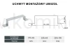 Uchwyt montażowy DARCO UM-OC-IZOL schemat