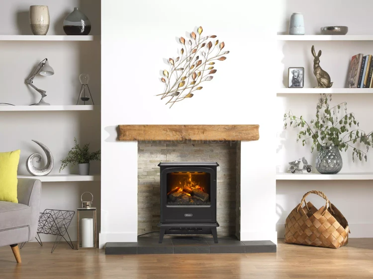 DIMPLEX EVANDALE BLACK Kominek elektryczny wolnostojący aranżacja