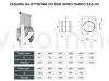 Zasuwa gilotynowa do rur Spiro DARCO ZAS-OC schemat