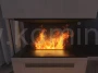 INFIRE INSIDE INVAPO C800 Kominek elektryczny 3D trójstronny do zabudowy - aranżacja
