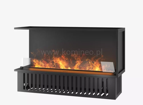 INFIRE INSIDE INVAPO L1200 Kominek elektryczny 3D narożny do zabudowy