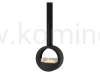 Biokominek wiszący vis a vis dwustronny INFIRE INCYRCLE 2 SIDE BLACK