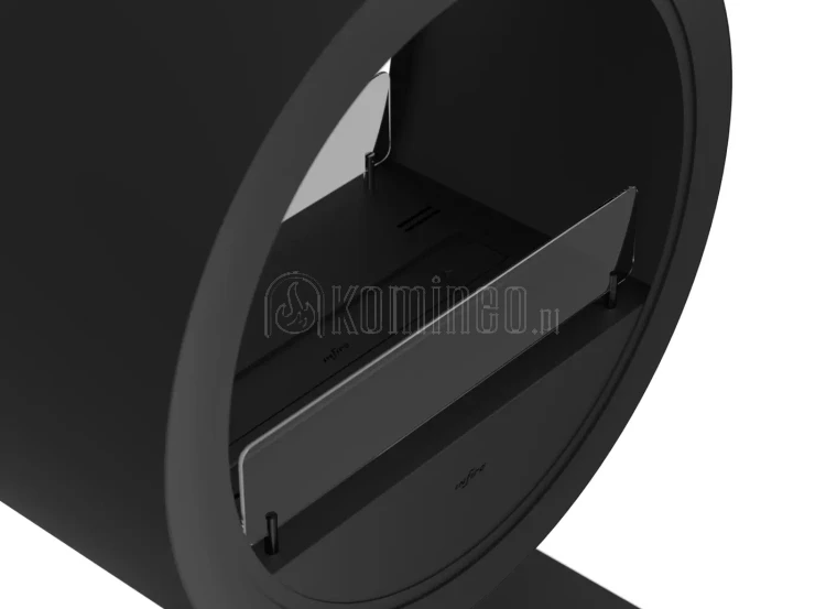 Biokominek wolnostojący vis a vis dwustronny INFIRE INCYRCLE 2 SIDE BLACK