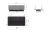 INFIRE INSERT 600 BLACK - biokominek z szybami ochronnymi do zabudowy w blacie - schemat