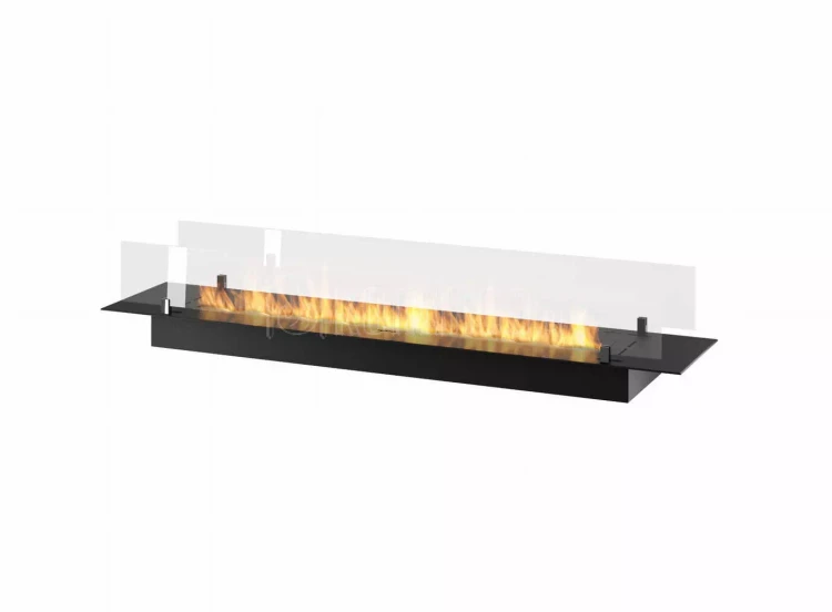 Biokominek do zabudowy w blacie INFIRE INSERT BLACK 1500 SLIM LINE z szybami ochronnymi, do zabudowy w płytach MDF i GK