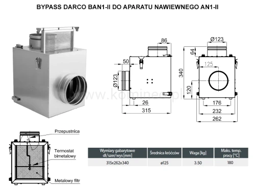 Bypass DARCO BAN1-II schemat