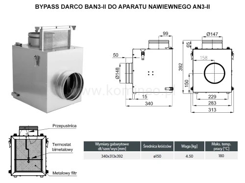 Bypass DARCO BAN3-II schemat