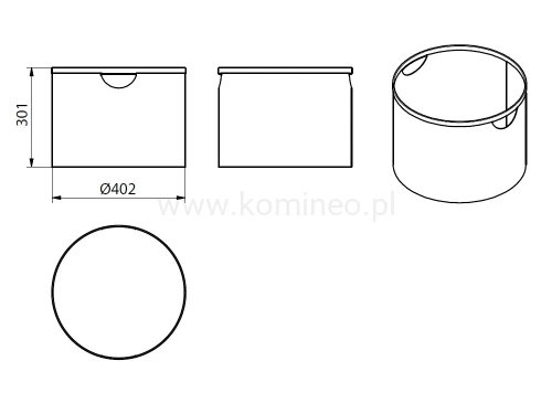 Kosz na drewno DARCO AERO 2 - schemat