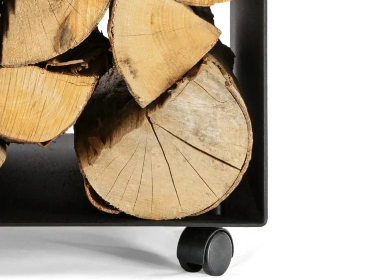 Kosz na drewno DARCO EDGE 1 na kółkach