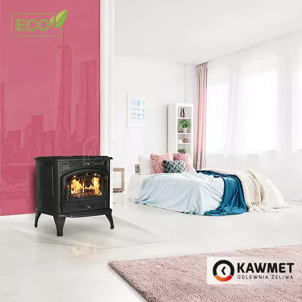 Piec kominkowy żeliwny KAWMET P3 (7.4 kW) ECO - aranżacja