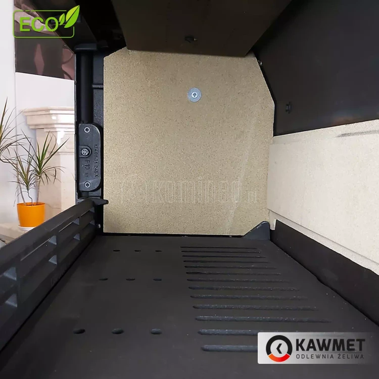 Piec kominkowy żeliwny KAWMET Premium ATHENA S12, dodatkowe boczne drzwi, piec wolnostojący z bocznym załadunkiem