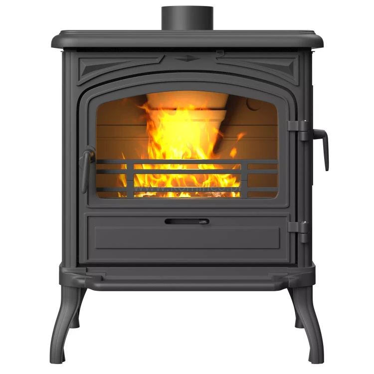 Piec kominkowy żeliwny KAWMET Premium EOS S13 (10 kW), z dodatkowymi bocznymi drzwiczkami