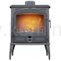 Piec kominkowy żeliwny KAWMET Premium SELENA S14 ECO, piec wolnostojący z dodatkowymi bocznymi drzwiami