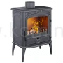 Piec kominkowy żeliwny KAWMET Premium SELENA S14 ECO, piec wolnostojący z dodatkowymi bocznymi drzwiami