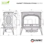 Piec kominkowy żeliwny KAWMET Premium SPHINX S6 ECO - schemat