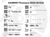 Piec kominkowy żeliwnyac KAWMET Premium ZEUS S9 ECO - atrybuty
