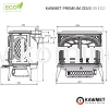 Piec kominkowy żeliwnyac KAWMET Premium ZEUS S9 ECO - schemat