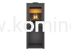 Piec kominkowy stalowo-żeliwny KAWMET HARITA S15i L-BOX ECO, piec wolnostojący z wnęką na drewno