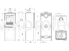 Piec kominkowy stalowo-żeliwny KAWMET HARITA S15i L-BOX ECO - schemat