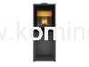 Piec kominkowy stalowo-żeliwny KAWMET HARITA S15i L-BOX Decor ECO, piec typu koza ze schowkiem na drewno