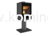 Piec kominkowy stalowo-żeliwny KAWMET HARITA S15i Leg Decor ECO, piec typu koza na nodze, z dolotem powietrza i szybą rasterowaną