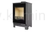Piec kominkowy stalowo-żeliwny KAWMET HARITA S15v Basic Decor ECO, piec na czterech nóżkach, szyba rasterowana