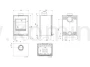 Piec kominkowy stalowo-żeliwny KAWMET HARITA S15v Basic Decor ECO - schemat