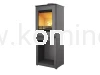 Piec kominkowy stalowo-żeliwny KAWMET HARITA S15v L-BOX ECO, piec wolnostojący ze schowkiem na drewno