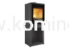 Piec kominkowy stalowo-żeliwny KAWMET HARITA S15v L-BOX Decor ECO, piec wolnostojący ze schowkiem na drewno