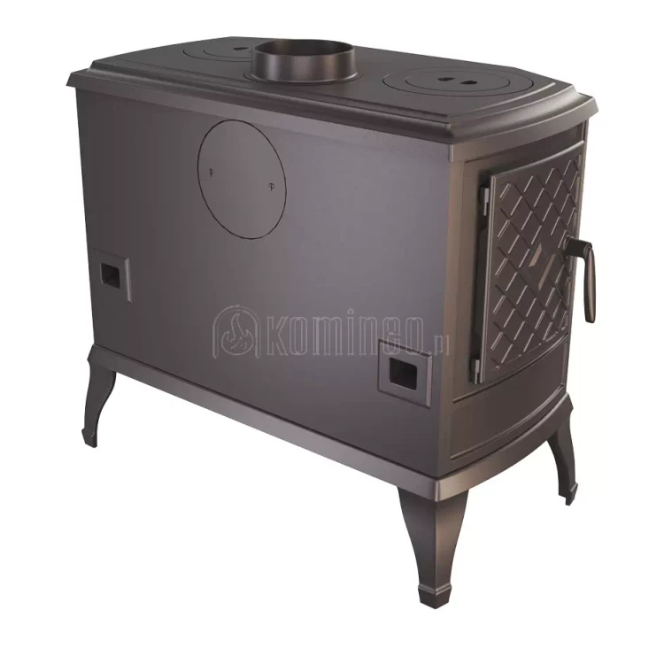 Piec kominkowy żeliwny z płytą grzewczą KAWMET P7 CookTop LB ECO