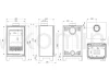 Piec kominkowy stalowo-żeliwny KAWMET VENUS S16 Basic ECO - schemat