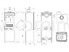 Piec kominkowy stalowo-żeliwny KAWMET VENUS S16 L-BOX ECO - schemat