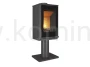 Piec kominkowy stalowo-żeliwny KAWMET VENUS S16 Leg Decor ECO, piec wolnostojący na nodze