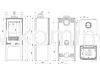 Piec kominkowy stalowo-żeliwny KAWMET VENUS S16 S-BOX ECO - schemat