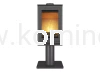 Piec kominkowy stalowo-żeliwny KAWMET VENUS S16  Leg ECO, piec wolnostojący na nodze