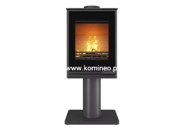 Piec kominkowy stalowo-żeliwny KAWMET HARITA S15v Leg Decor ECO, piec wolnostojący na nodze