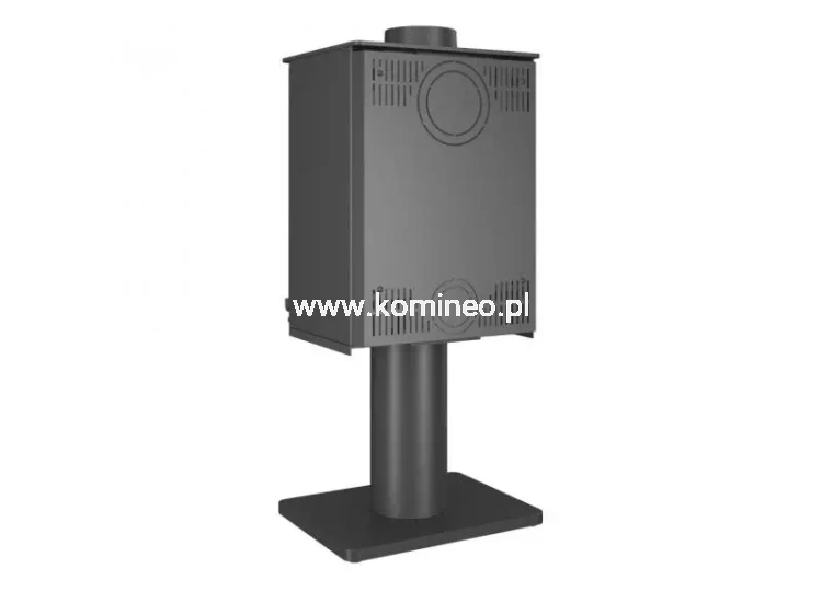 Piec kominkowy stalowo-żeliwny KAWMET HARITA S15v Leg Decor ECO, piec wolnostojący na nodze