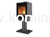 Piec kominkowy stalowo-żeliwny KAWMET HARITA S15v Leg Decor ECO, piec wolnostojący na nodze
