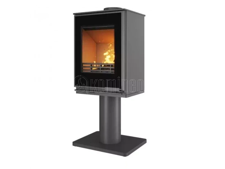 Piec kominkowy stalowo-żeliwny KAWMET HARITA S15v Leg Decor ECO, piec wolnostojący na nodze