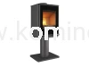 Piec kominkowy stalowo-żeliwny KAWMET HARITA S15v Leg Decor ECO, piec wolnostojący na nodze