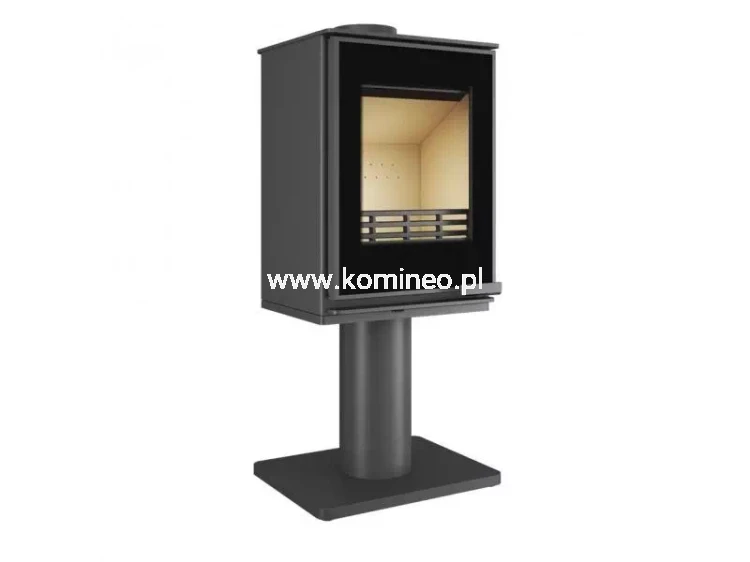Piec kominkowy stalowo-żeliwny KAWMET HARITA S15v Leg Decor ECO, piec wolnostojący na nodze