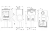 Piec kominkowy stalowo-żeliwny KAWMET HARITA S15v Leg Decor ECO - schemat