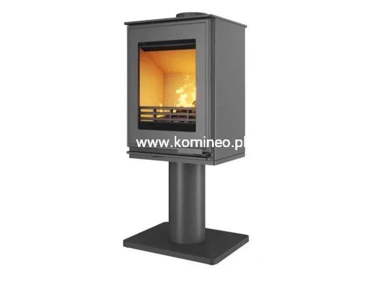 Piec kominkowy stalowo-żeliwny KAWMET HARITA S15v Leg ECO, piec wolnostojący na nodze